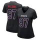 Milton Williams ＃97 New England Patriots Game Carbon Fashion Jersey - Women's Black