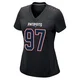 Milton Williams ＃97 New England Patriots Game Carbon Fashion Jersey - Women's Black