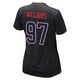 Milton Williams ＃97 New England Patriots Game Carbon Fashion Jersey - Women's Black