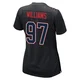 Milton Williams ＃97 New England Patriots Game Carbon Fashion Super Bowl LX Patch Jersey - Women's Black