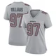 Milton Williams ＃97 New England Patriots Game Silver Atmosphere Fashion Jersey - Women's