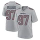 Milton Williams ＃97 New England Patriots Game Silver Atmosphere Fashion Jersey - Youth