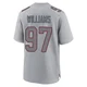 Milton Williams ＃97 New England Patriots Game Silver Atmosphere Fashion Jersey - Youth