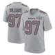 Milton Williams ＃97 New England Patriots Game Silver Atmosphere Fashion Super Bowl LX Patch Jersey - Men's