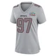Milton Williams ＃97 New England Patriots Game Silver Atmosphere Fashion Super Bowl LX Patch Jersey - Women's