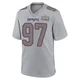 Milton Williams ＃97 New England Patriots Game Silver Atmosphere Fashion Super Bowl LX Patch Jersey - Youth