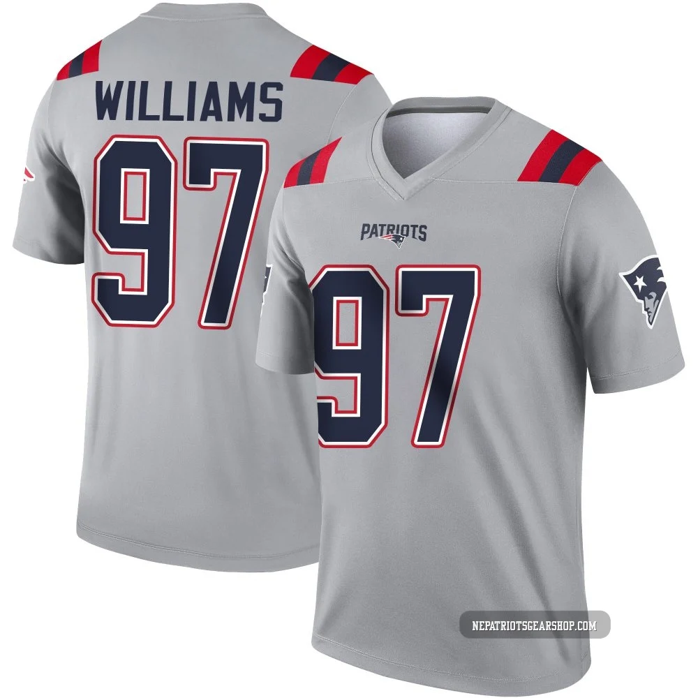 Milton Williams ＃97 New England Patriots Legend Inverted Jersey - Youth Gray