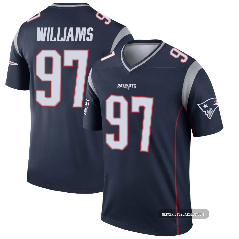 Milton Williams ＃97 New England Patriots Legend Jersey - Men's Navy