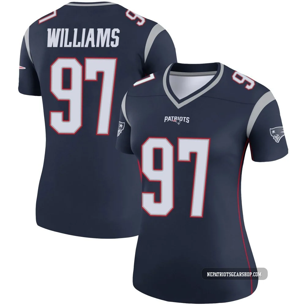 Milton Williams ＃97 New England Patriots Legend Jersey - Women's Navy
