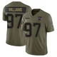 Milton Williams ＃97 New England Patriots Limited 2025 Salute to Service Jersey - Men's Olive