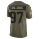 Milton Williams ＃97 New England Patriots Limited 2025 Salute to Service Jersey - Youth Olive