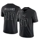 Milton Williams ＃97 New England Patriots Limited Reflective Jersey - Men's Black
