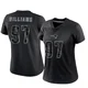 Milton Williams ＃97 New England Patriots Limited Reflective Jersey - Women's Black