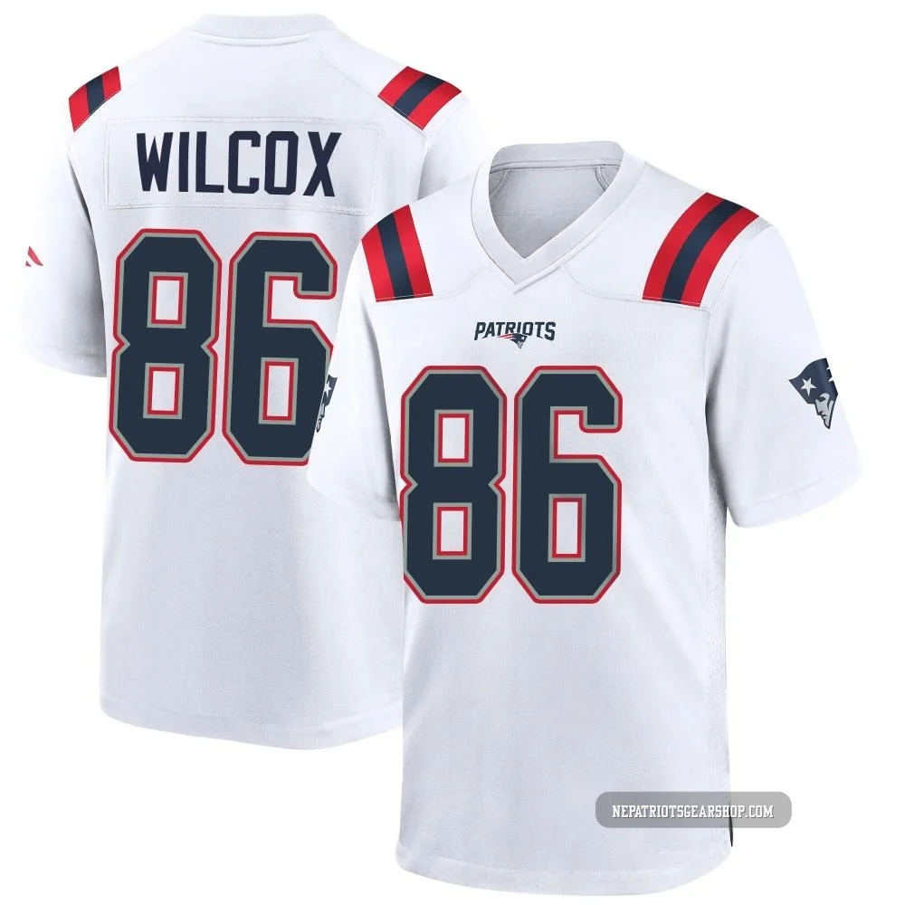 Mitchell Wilcox ＃86 New England Patriots Game Jersey - Youth White