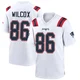 Mitchell Wilcox ＃86 New England Patriots Game Jersey - Youth White