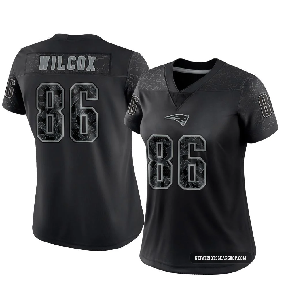 Mitchell Wilcox ＃86 New England Patriots Limited Reflective Jersey - Women's Black