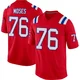 Morgan Moses ＃76 New England Patriots Game Alternate Jersey - Men's Red