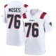Morgan Moses ＃76 New England Patriots Game Jersey - Men's White