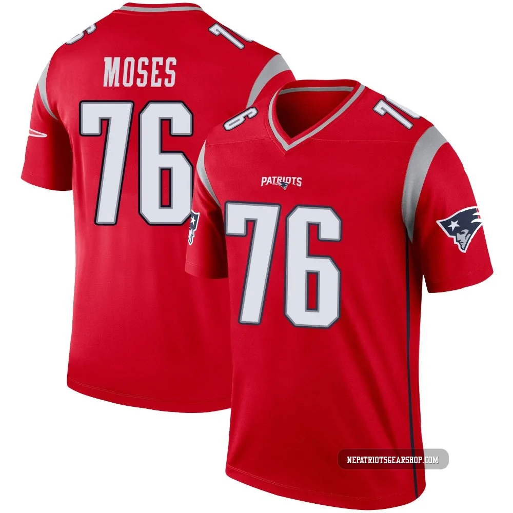 Morgan Moses ＃76 New England Patriots Legend Inverted Jersey - Youth Red