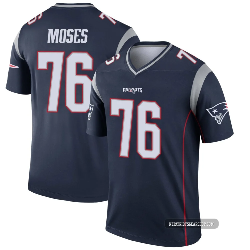 Morgan Moses ＃76 New England Patriots Legend Jersey - Men's Navy