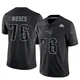 Morgan Moses ＃76 New England Patriots Limited Reflective Super Bowl LX Patch Jersey - Men's Black