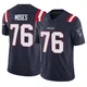Morgan Moses ＃76 New England Patriots Limited Vapor F.U.S.E. Jersey - Men's Navy