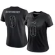 Myles Montgomery ＃0 New England Patriots Limited Reflective Jersey - Women's Black