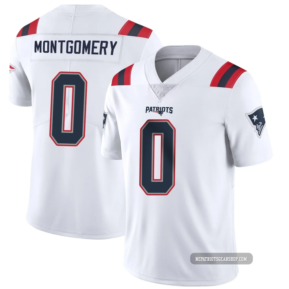 Myles Montgomery ＃0 New England Patriots Limited Vapor Untouchable Jersey - Men's White