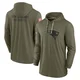 New England Patriots 2022 Salute to Service Tonal Pullover Hoodie - Men's Olive
