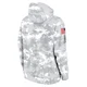New England Patriots 2024 Salute To Service Pullover Hoodie - Youth White/Gray