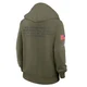 New England Patriots 2025 Salute to Service Sideline Hoodie - Women's Olive