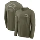 New England Patriots 2025 Salute to Service Sideline Long Sleeve T-Shirt - Men's Olive
