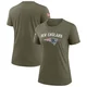New England Patriots Legend 2022 Salute To Service T-Shirt - Women's Olive