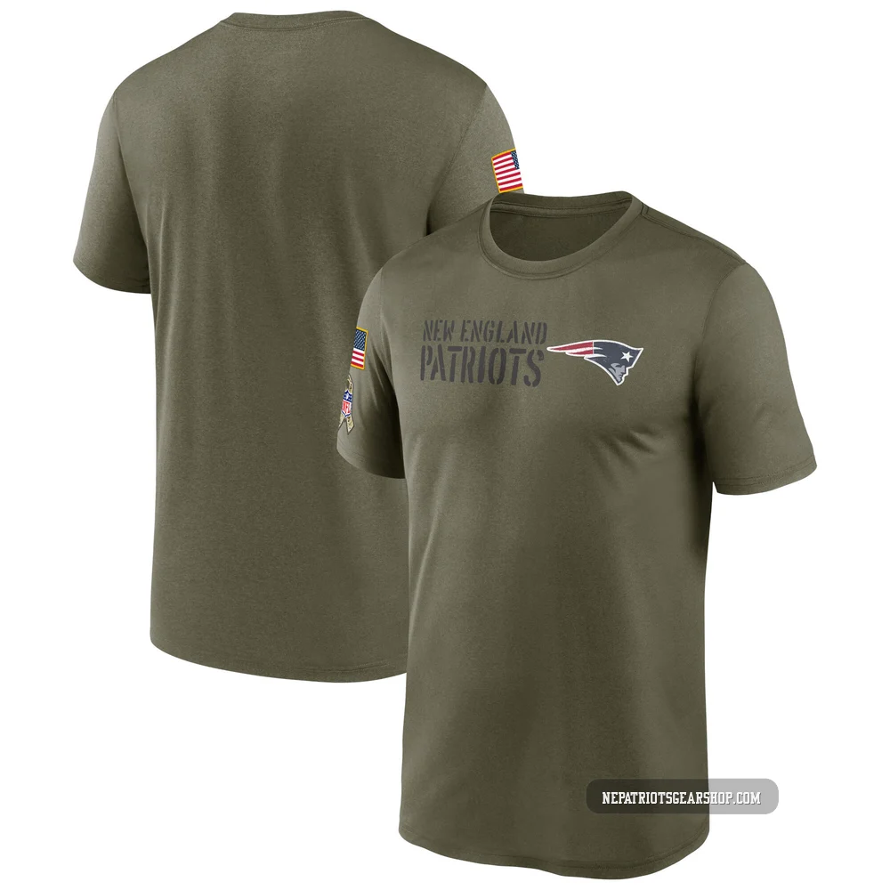 New England Patriots Legend 2022 Salute to Service Team T-Shirt - Men's Olive