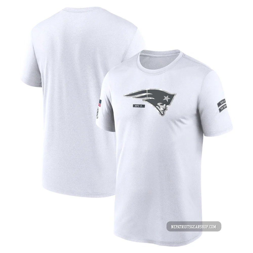 New England Patriots Legend 2024 Salute To Service Performance T-Shirt - Men's White