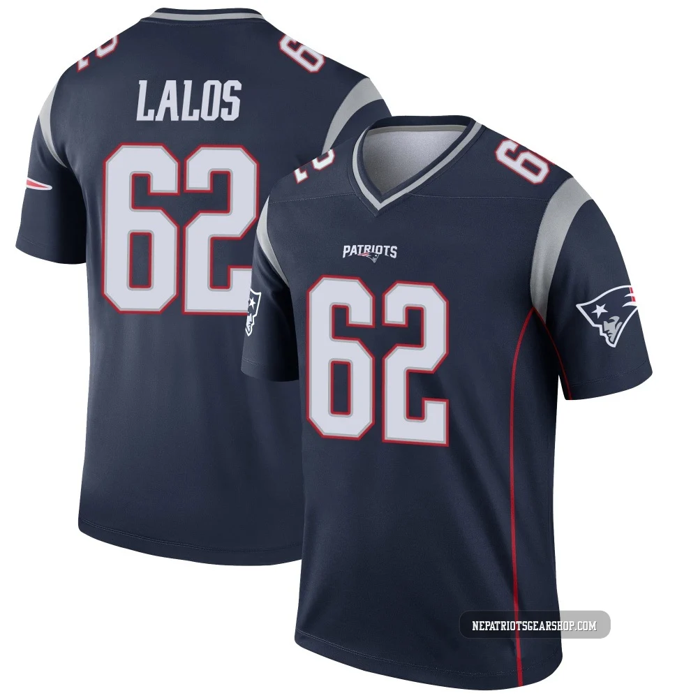 Niko Lalos ＃62 New England Patriots Legend Jersey - Men's Navy