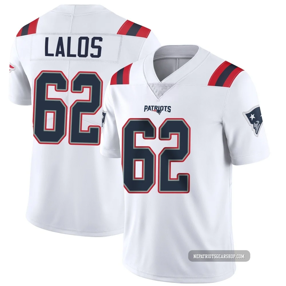 Niko Lalos ＃62 New England Patriots Limited Vapor Untouchable Jersey - Men's White