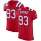 Oshane Ximines ＃93 New England Patriots Elite Vapor Untouchable Alternate Jersey - Men's Red