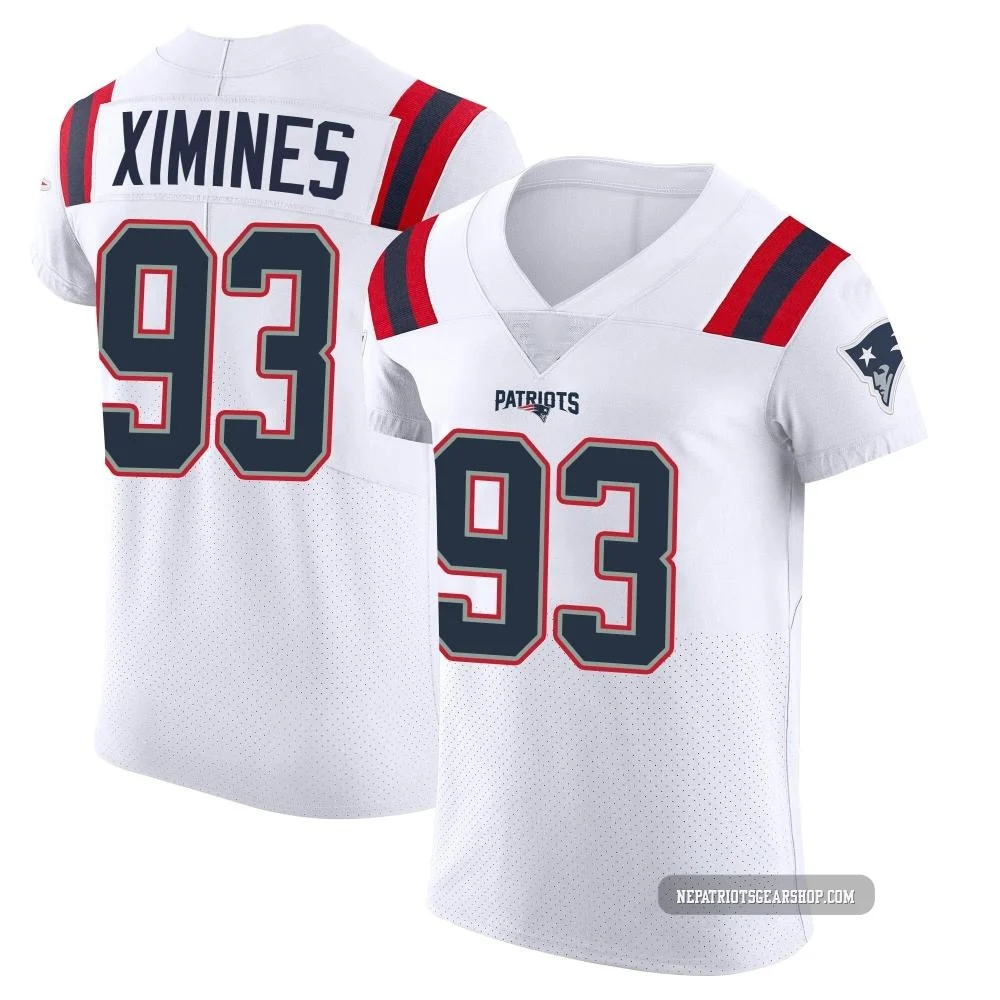 Oshane Ximines ＃93 New England Patriots Elite Vapor Untouchable Jersey - Men's White