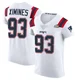 Oshane Ximines ＃93 New England Patriots Elite Vapor Untouchable Super Bowl LX Patch Jersey - Men's White