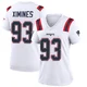 Oshane Ximines ＃93 New England Patriots Game Jersey - Women's White