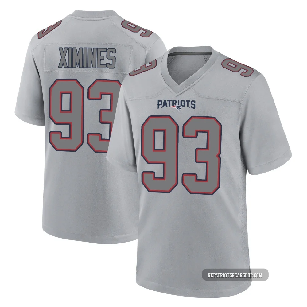 Oshane Ximines ＃93 New England Patriots Game Silver Atmosphere Fashion Jersey - Youth