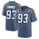 Oshane Ximines ＃93 New England Patriots Game Storm 2025 Rivalries Collection Jersey - Men's Blue