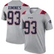 Oshane Ximines ＃93 New England Patriots Legend Inverted Jersey - Men's Gray