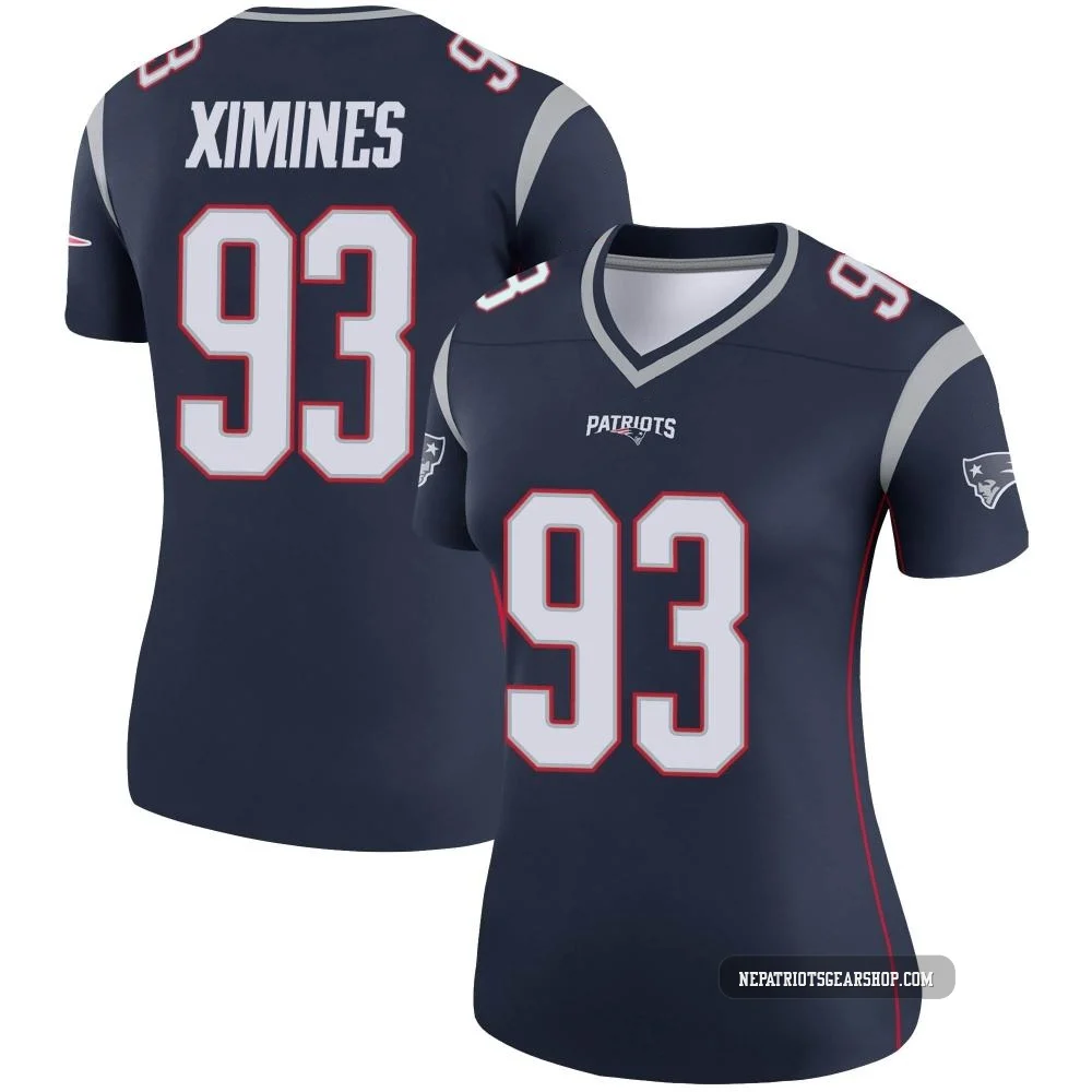 Oshane Ximines ＃93 New England Patriots Legend Jersey - Women's Navy