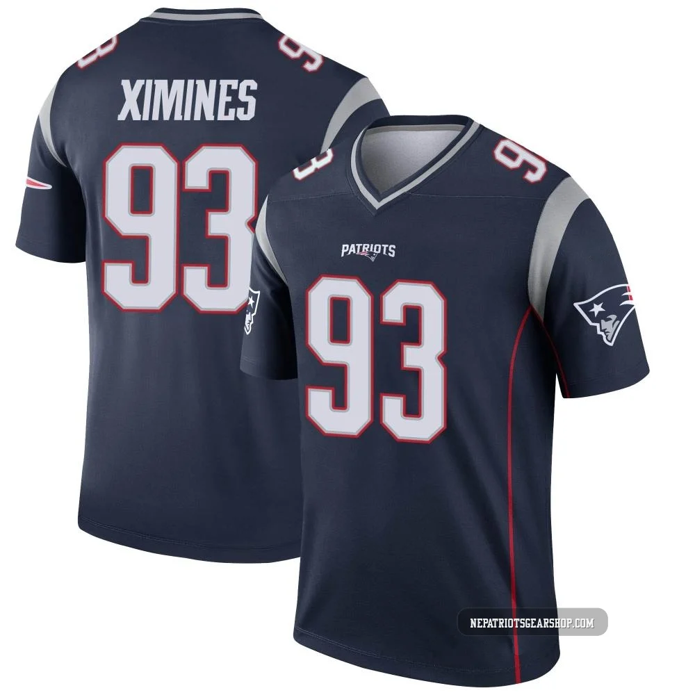 Oshane Ximines ＃93 New England Patriots Legend Jersey - Youth Navy
