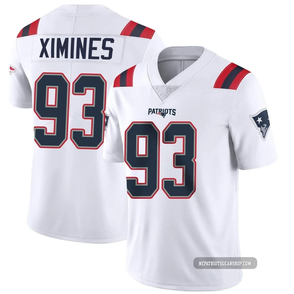 Oshane Ximines ＃93 New England Patriots Limited Vapor Untouchable Jersey - Youth White