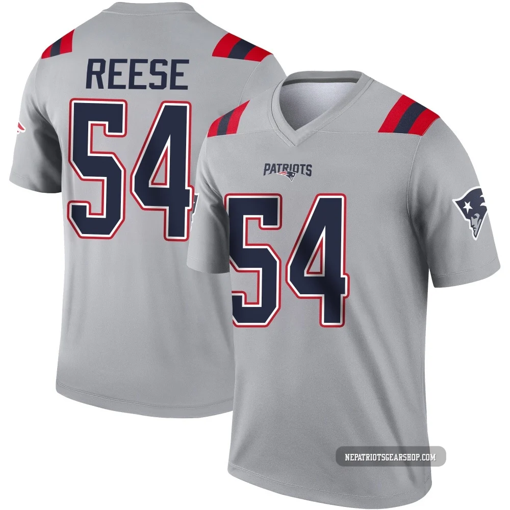 Otis Reese ＃54 New England Patriots Legend Inverted Jersey - Youth Gray