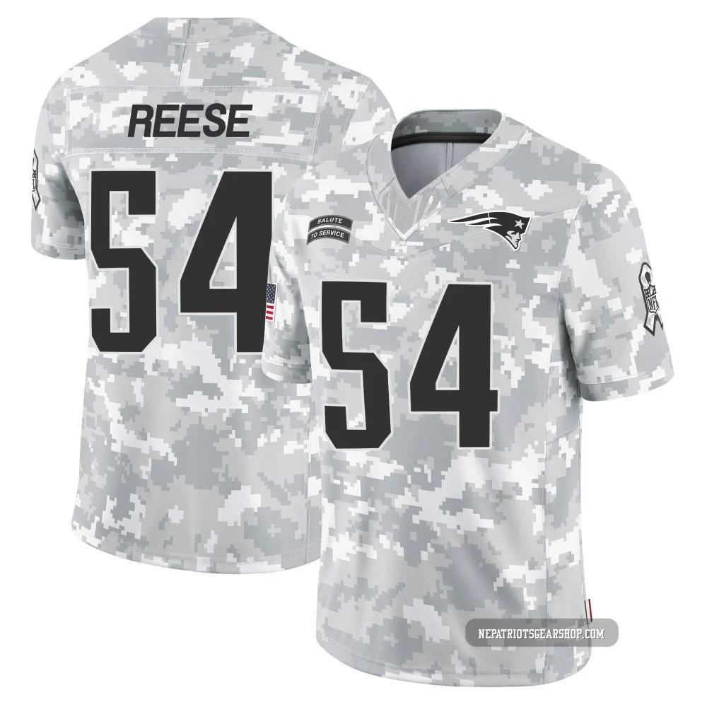 Otis Reese ＃54 New England Patriots Limited 2024 Salute to Service Jersey - Men's Arctic Camo