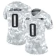 Patrick Johnson ＃0 New England Patriots Limited 2024 Salute to Service Jersey - Women's Arctic Camo